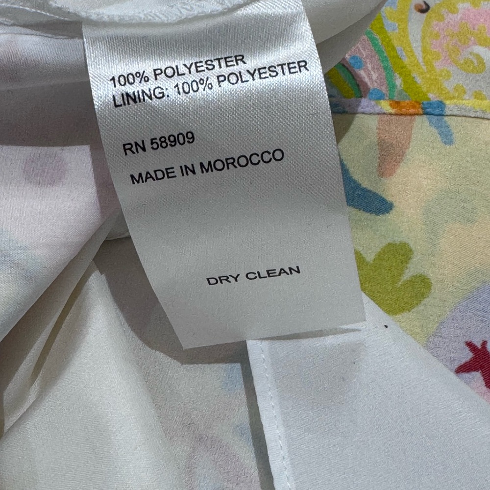 Antonio Melani Dress Sz 10 Lucia Printed Satin Strapless Maxi Vacation Summer - Picture 6 of 6
